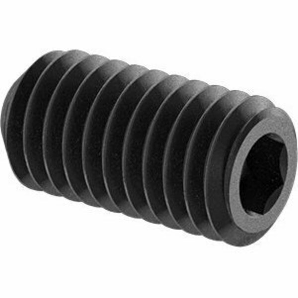 Bsc Preferred Alloy Steel Cup-Point Set Screw Black Oxide 10-32 Thread 3/8 Long, 100PK 91375A440